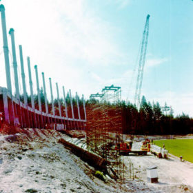 Construction of Thunderbird Stadium, 1967